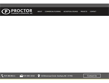 Tablet Screenshot of proctorflooring.com